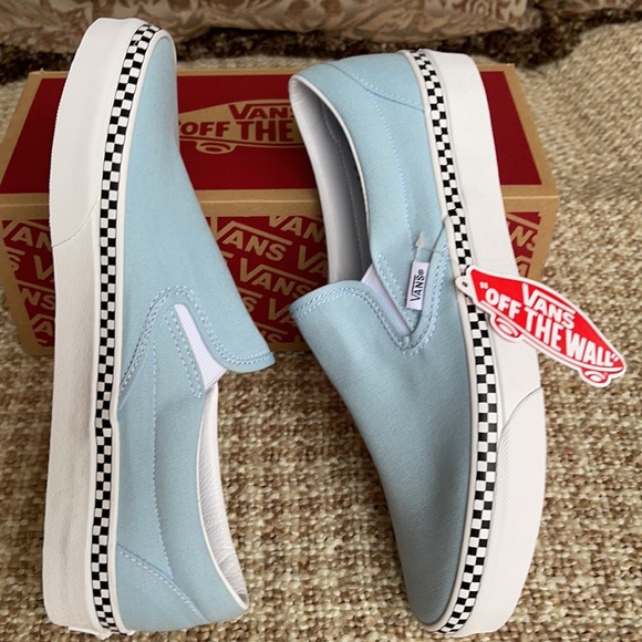 Vans Classic Slip On Check Foxing Men’s - Picture 2 of 16